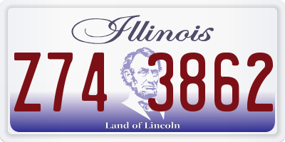IL license plate Z743862