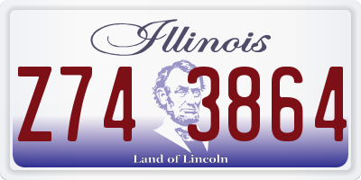 IL license plate Z743864