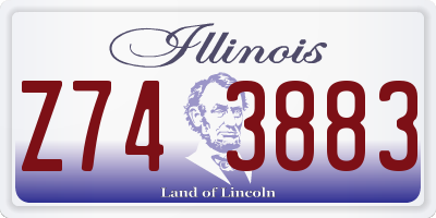 IL license plate Z743883