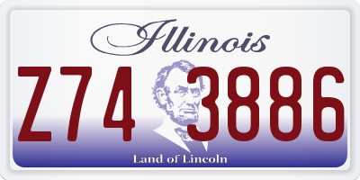 IL license plate Z743886