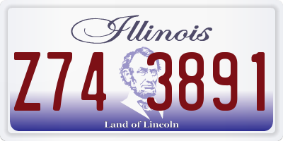 IL license plate Z743891