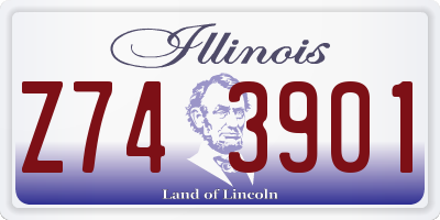 IL license plate Z743901