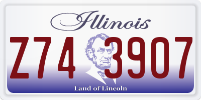 IL license plate Z743907