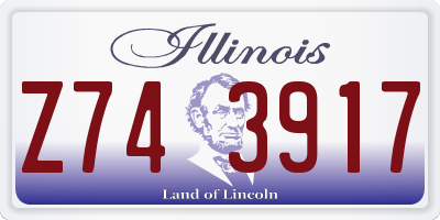 IL license plate Z743917