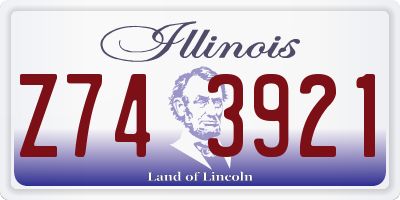 IL license plate Z743921