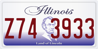 IL license plate Z743933