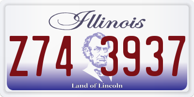 IL license plate Z743937