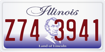 IL license plate Z743941