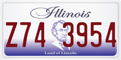 IL license plate Z743954