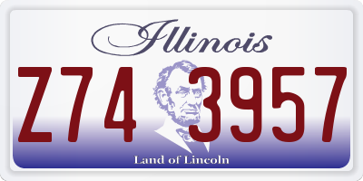 IL license plate Z743957