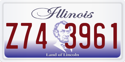 IL license plate Z743961