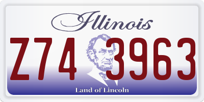 IL license plate Z743963