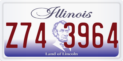 IL license plate Z743964