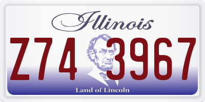 IL license plate Z743967