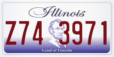 IL license plate Z743971