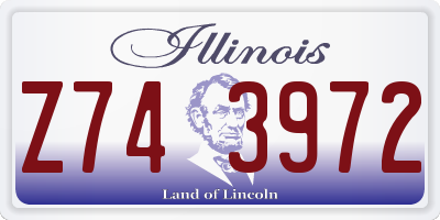 IL license plate Z743972