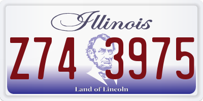 IL license plate Z743975