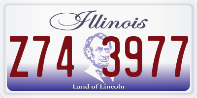 IL license plate Z743977
