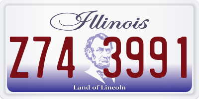IL license plate Z743991