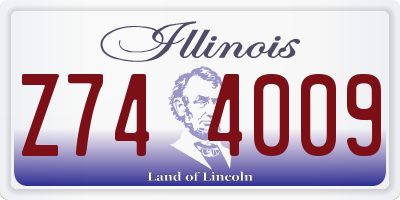IL license plate Z744009