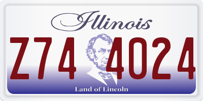 IL license plate Z744024