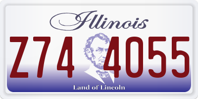 IL license plate Z744055