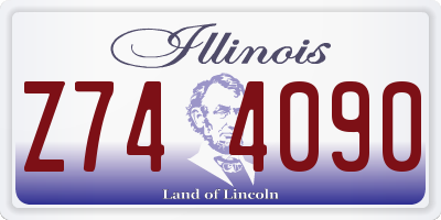 IL license plate Z744090