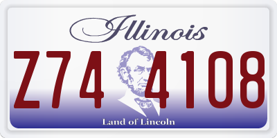 IL license plate Z744108