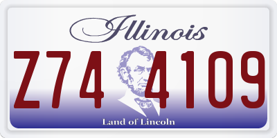 IL license plate Z744109