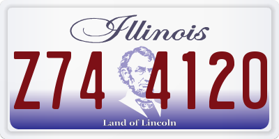 IL license plate Z744120