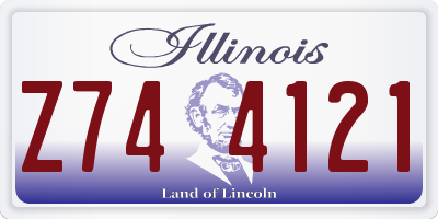 IL license plate Z744121