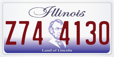 IL license plate Z744130