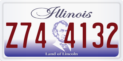 IL license plate Z744132