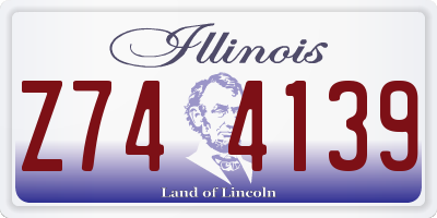 IL license plate Z744139