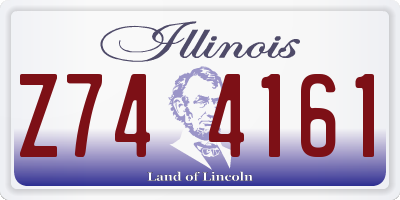 IL license plate Z744161