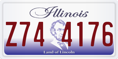 IL license plate Z744176