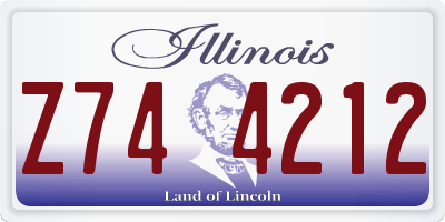 IL license plate Z744212
