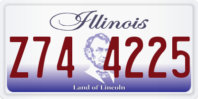 IL license plate Z744225