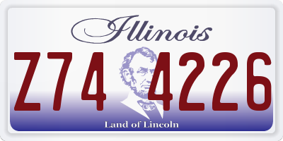 IL license plate Z744226