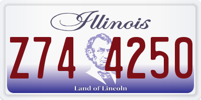 IL license plate Z744250