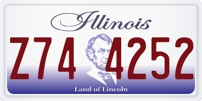 IL license plate Z744252