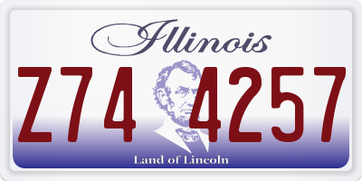 IL license plate Z744257