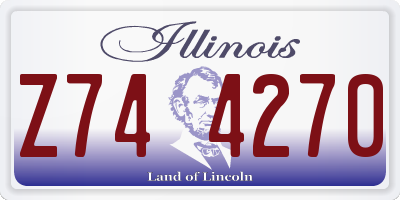 IL license plate Z744270