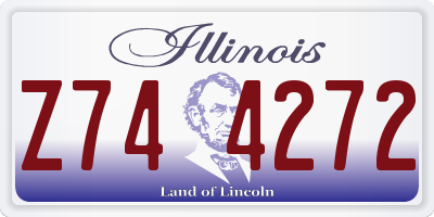 IL license plate Z744272