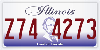 IL license plate Z744273