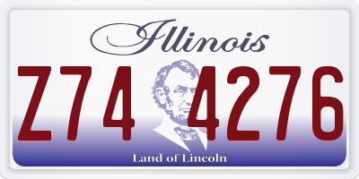 IL license plate Z744276