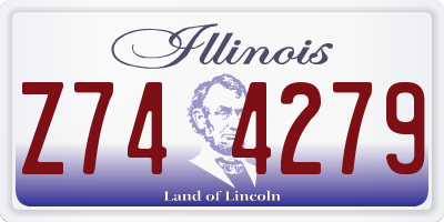IL license plate Z744279