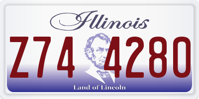 IL license plate Z744280