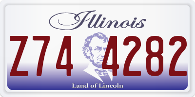 IL license plate Z744282