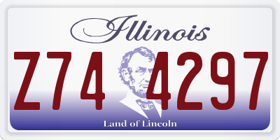 IL license plate Z744297